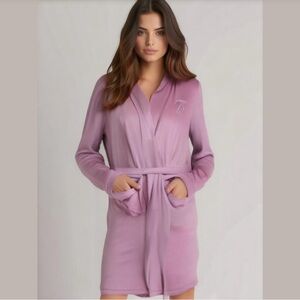 Women's Juicy Couture Robe L/XL Pink Velour